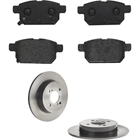 KIT FRENI POSTERIORI compatibile con SUZUKI SWIFT IV (FZ,NZ) - DISCHI + PASTIGLIE OEM: P 79 029 / 18268 /SOSTITUZIONE DIRETTA/BASSA POLVERE/SILENZIOSO (1/5)