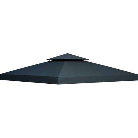 Telo di ricambio per gazebo 3x3 m in poliestere 180 g/m² grigio antracite HOMVRA (1/5)