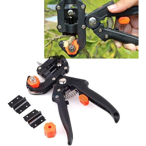 ciseaux De Greffage Professionnels, Outil Efficace Scateur De Jardinage, Parfaits Pour Couper Branches D'arbres Fruitiers, Llagage Et Greffage De (1/5)