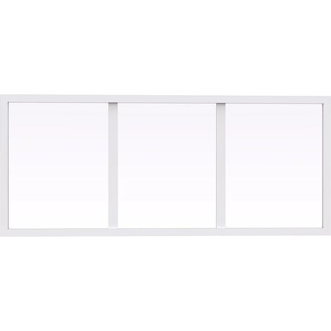 Sopraluce atelier L93 x H40 cm in Alluminio termolaccato Bianco - BAYVIEW