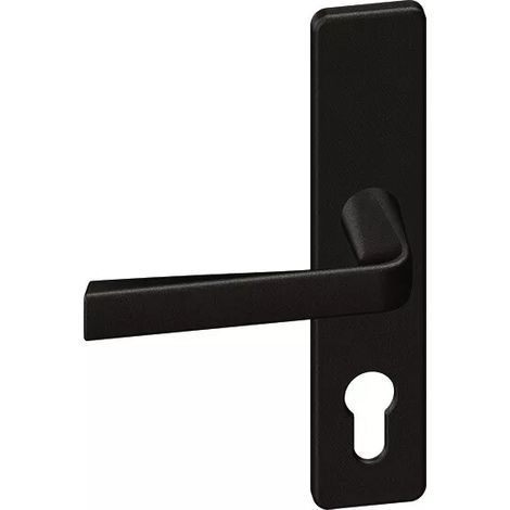 Ensemble sur plaque Kaza - Marron Silex - Entraxe de fixation 165 mm - Clé I