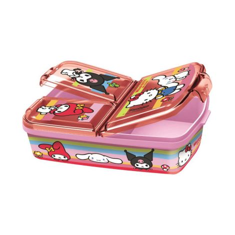 Fiambrera infantil múltiple con 3 compartimentos de Hello Kitty and Friends