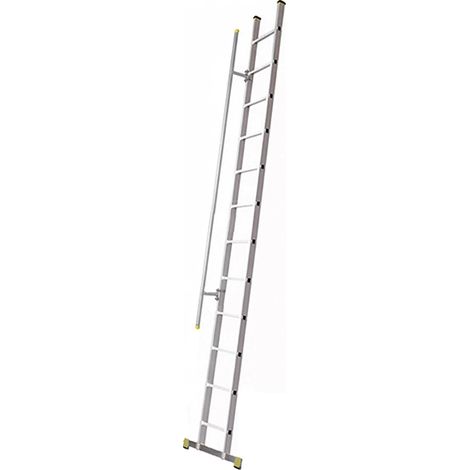 Echelle simple 12 échelons - Hauteur atteindre 3.34m - Avec 1 main-courante - 8112-MC
