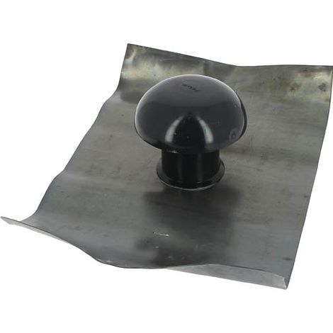 Nicoll – Chapeau de ventilation ardoise col étanche 350x250mm Ø50 – Étanchéité facile avec couverture en pente – Ventilation des chutes d'eaux usées