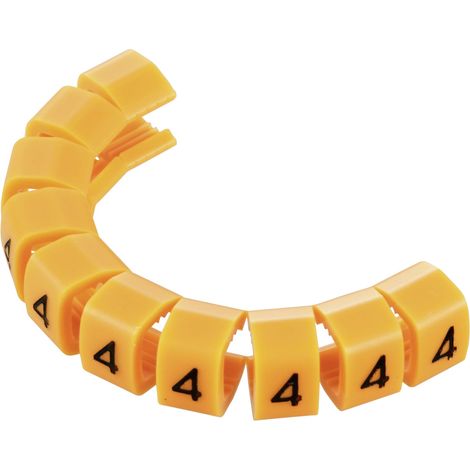 TRU COMPONENTS TC-MB2/4203 Clip de marquage Impression 4 Plage de Ø extérieur 4 à 5.10 mm S021581 (1/2)