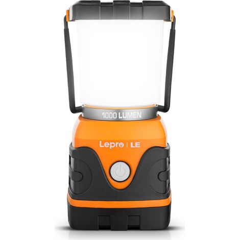 LED Camping Lamp, Powerful 1000lm Camping Lantern, Battery Operated, Adjustable Brightness, Waterproof, for Camping, Bivouac, Fishing, Hiking, Cave