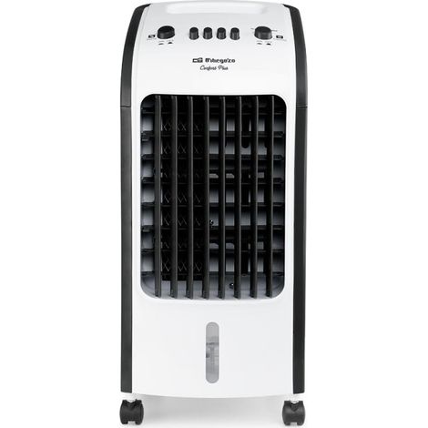 Verdunstungskühler 3,5L Orbegozo  Leiser Luftreiniger und Luftbefeuchter mit Filter  24,5x57x28cm  Tragbar