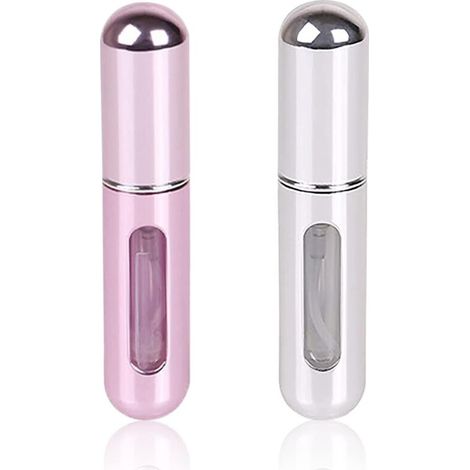 Nachfüllbarer Mini-Parfümflakon mit fünf Millilitern Fassungsvermögen für unterwegs, inklusive Reisegröße Parfüm- und Eau-de-Toilette-Spray