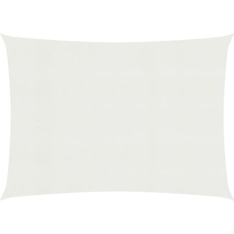 Vela ombreggiante/ombrellone 160 g/m² bianco 3 x 4 m HDPE 020009017