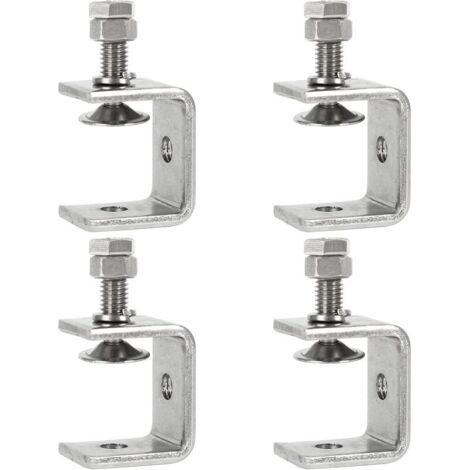 4PCS Serre-Joints C,0-25mm Pince C Robuste,Pince Fixation Travail Bois,Tiger Clamp avec Large Mâchoire pour Travail Bois Bricolage, Soudage,l'Ébénisterie