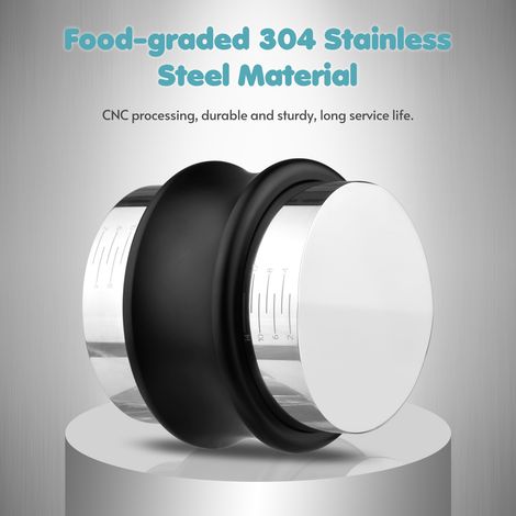 Distribuidor y Tamper de Café 58mm, Acero Inoxidable 304 Ajustable 2-14mm, Mango Antideslizante – Ideal para Máquinas de Espresso Domésticas (1/5)