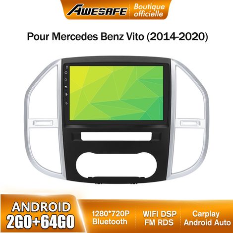 AWESAFE Autoradio Android 13 pour Mercedes Benz Vito (2014-2020) 2Go+64Go 10'' écran Tactile Carplay GPS WiFi Bluetooth Android Auto (1/5)