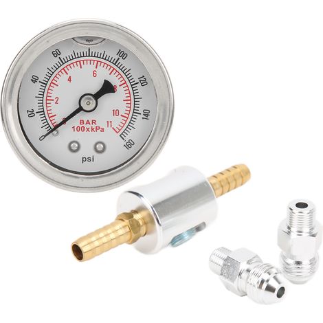 Kits de manomètres et régulateurs de pression d'huile pour système d'injection de carburant, filetage universel 1/8 NPT. (1/5)