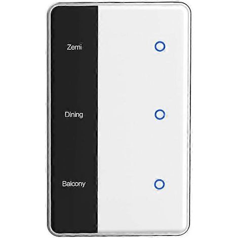 TUYA Zigbee DIY Namensschalter 3-fach Smart-Touchscreen-Schalter