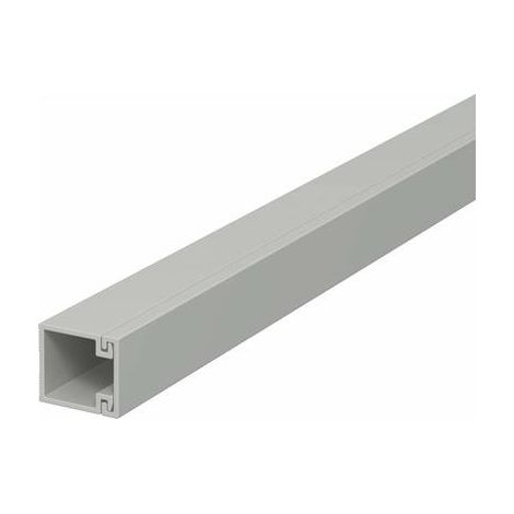 OBO Bettermann Goulotte murale et de plafond avec perforation de fond 15x15x2000 polychlorure de vinyle gris pierre RAL 7030, 6024955