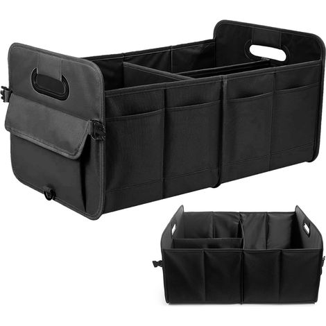 Boîte de rangement pliable pour coffre de voiture en tissu (1/5)