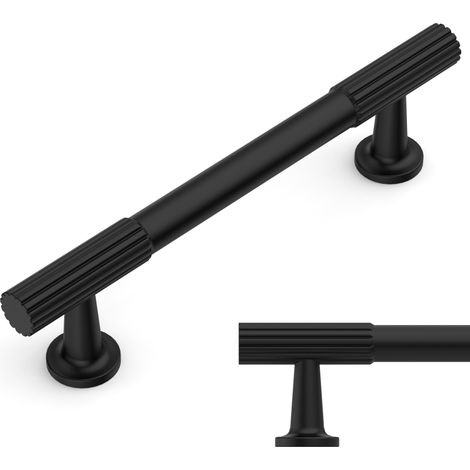 10 Pièces Poignee de Meuble Noir Cuisine Entraxe 96mm Poignées pour Placards Poignet de Porte Cuisine UK0082 (1/5)