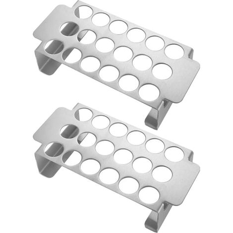 2 Stück Teiliges Edelstahl Grillgestell mit Löchern Jalapeno