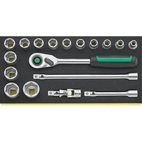 Stahlwille TCS 52/14/4QR Steckschlüssel-Satz 1/2" z 1/2" Betaetigungswerkzeug