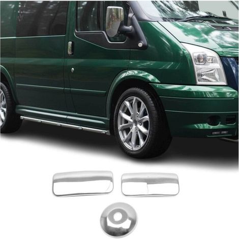 Poignées de porte, compatibles avec les modèles Ford Transit 2000-2014, en acier inoxydable, ensemble de 3 pièces. (1/5)