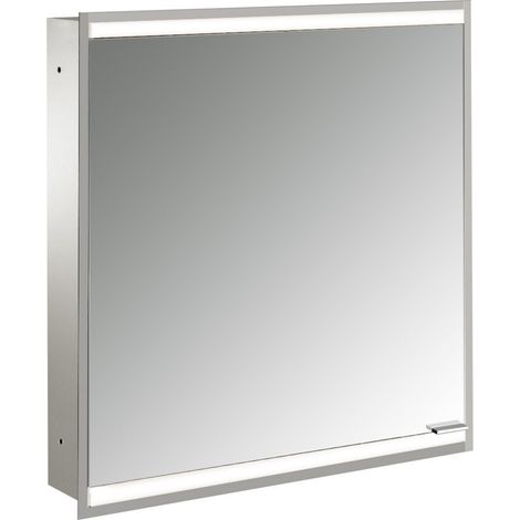 emco prime 2 Armario con espejo iluminado, 600 mm, 1 puerta, tope (1/5)