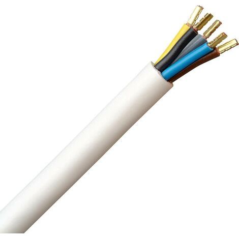 Kopp 156005047 cuisinière Câble de raccordement blanc 5.00 m (1/3)