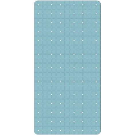 Cleafe - Tappeto Tappetino In Pvc Antiscivolo Vasca Da Bagno Doccia 68x36cm 79754 Azzurro - (1/2)