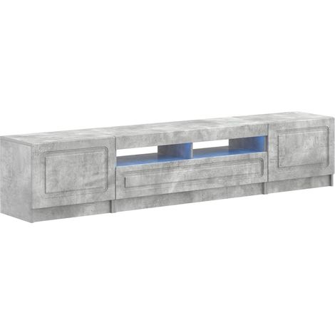 Maison Exclusive - Mobile TV LED a 5 pezzi Grigio Cemento Legno ingegnerizzato (1/5)
