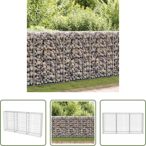 vidaXL Jardin - Panier de gabion Acier galvanisé 200x30x100 cm (1/5)