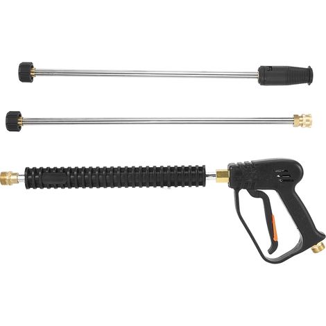 Pistolet à haute pression pour nettoyeur auto 3000psi avec 2 rallonges - Lance de lavage puissante (1/5)