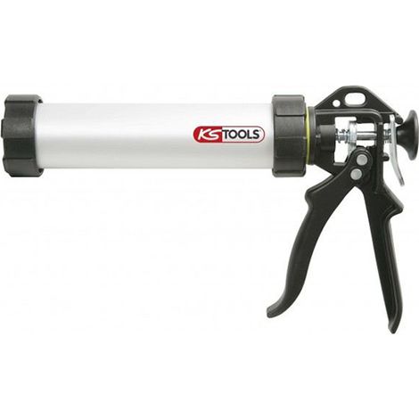 Kstools – Pistolet extrudeur 400 ml – Aluminium anodisé – Poignée époxy ergonomique – Adapté pour cartouches et poches silicone
