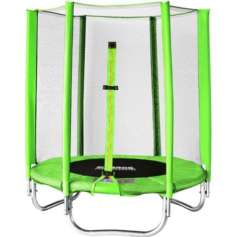 Trampoline de jardin vert MyJump 1,40 M (1/4)