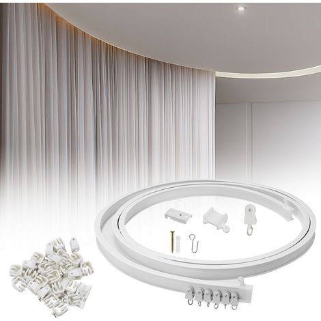 TolleTour Binario per tende Binario pieghevole a soffitto, binario flessibile per tende e divisori