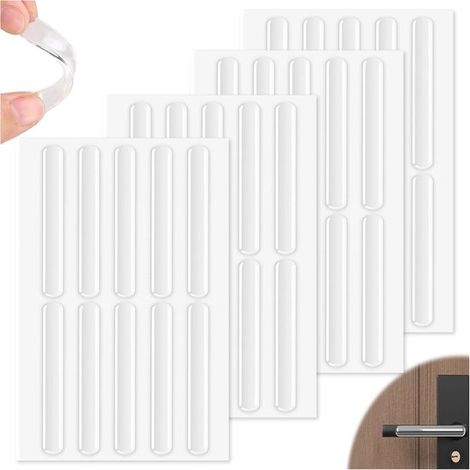 40er-Packung selbstklebende, transparente Gummifüße, Dämpfungspads und rutschfeste Türstopper für Möbel (1/5)