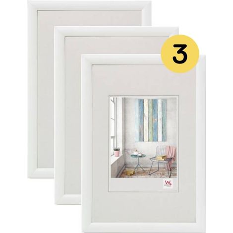 Cadres en plastique, lot de 2, 30x40 cm, noir (1/5)