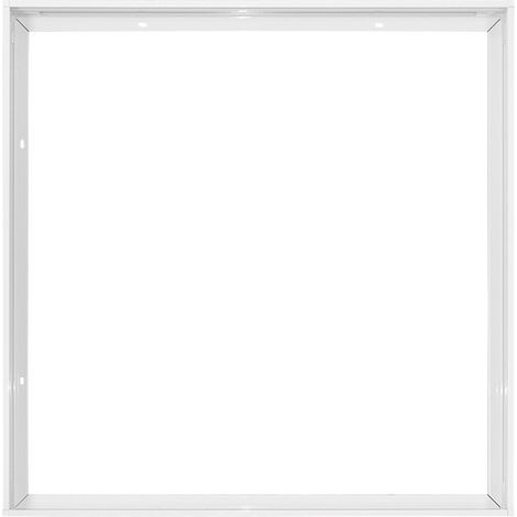 Kit De Cadre Pour Panneau Led 600X600 Mm, Installation Au Plafond Ou Au Mur, Structure Rigide En Aluminium Peint Blanc De Haute Qualité (1/2)