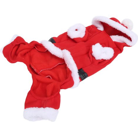 Vêtements de Noël pour animaux de compagnie : costume de Père Noël pour chien, tailles S, M, L et XL. (1/5)