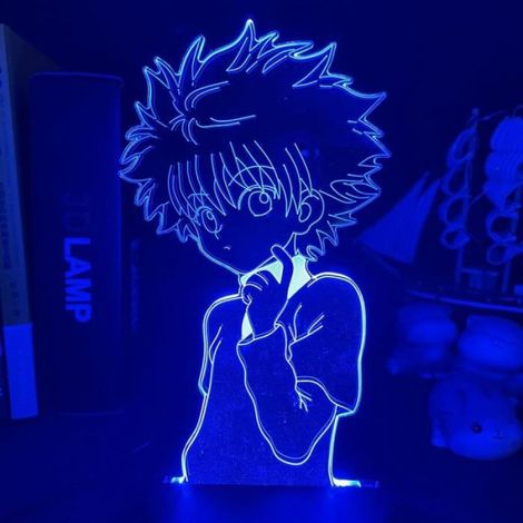 Blanc boîte 16 couleurs - Lampe Led 3d en acrylique, thème Hunter X Hunter Killua et Gon, veilleuse décorativ (1/4)