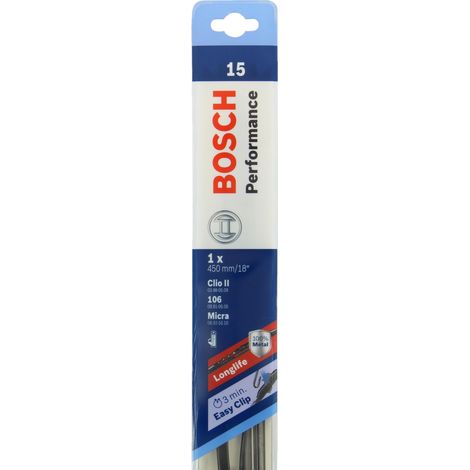 Spazzola tergicristallo perforata 45cm N°15 - Bosch