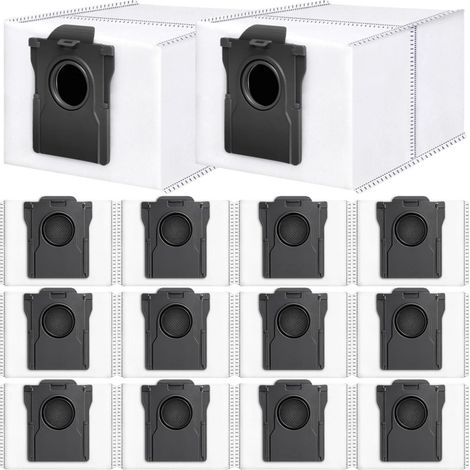 Sacs À Poussière - 3.2L Avec Filtre Charbon - Pour Aspirateurs Dreame L10s X40 Mova - Lot De 14 Pièces (1/5)