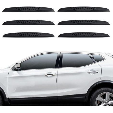 Lot de 6 protections de portières de voiture , protections de bord de portières de voiture , protections de portières de voiture anti-rayures , auto-adhésives , protection de bord de rétroviseur de vo (1/4)