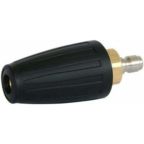 Ugello rotante ad alta pressione, punte per ugelli rotanti turbo da 3600 libbre/pollice², ugelli rotanti a connessione rapida da 1/4" per idropulitrici ad acqua fredda -Crezuo
