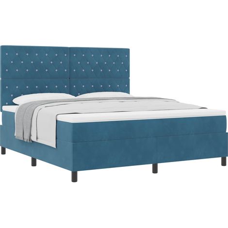 Maison Exclusive - Boxspringbett mit Matratze Dunkelblau 180 x 20