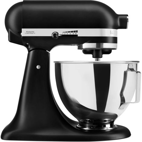 Batidora KitchenAid 5KSM95 de 4,3 L. Color: Negro mate. (1/4)