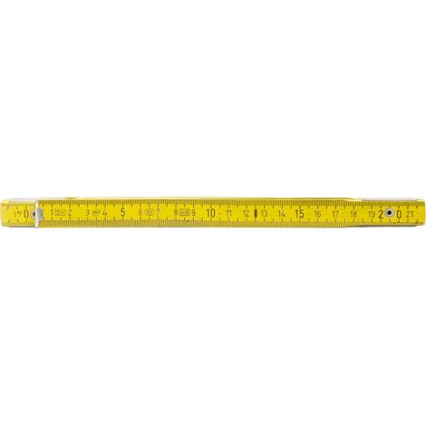 KS Tools - Mètre pliant jaune en bois, L.2 m - 300.0060 (1/5)