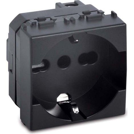 Modo presa p40 schuko univ.2p+t 16a grig