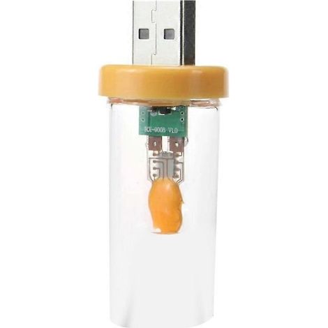 Dynamische Flammenlampe, simulierter Kerzenglühfaden, USB-Ambientebeleuchtung für Fahrzeuginnenräume, Computer A (1/5)