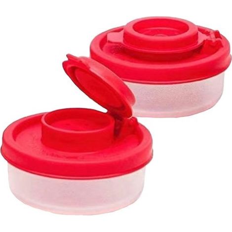 Salière et poivrière Mini pots à épices - Rouge - ABS - 5,2 cm de diamètre (1/5)