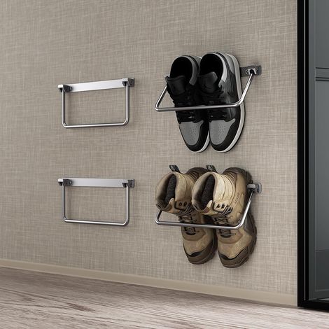 Klappbarer Schuhständer für Wohnmobile, wandmontierte Schuhaufbewahrung aus Aluminium, ein unverzichtbares Zubehör für die Caravan-Organisation (1/5)