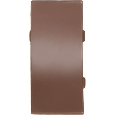 HOLZBRINK Verbinder passend zu Abschlussleisten Nuss dunkel, Verbindungsstück PVC Küchenabschlussleiste 23x23 mm
